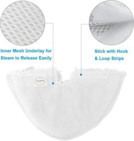 img 1 attached to Fushing 3Pcs Steam Mop Pads: Triangle Washable Microfiber Cleaning Steamer Replacement for Shark Steam Pocket Mop S3500 Series S3501 S3550 S3601 S3601D S3801 S3801CO S3901 SE450 S2901 S2902