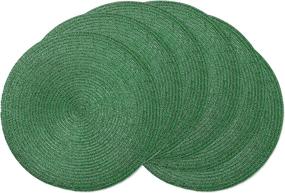 img 4 attached to AHHFSMEI Christmas Braided Placemats - Durable Food Service Equipment & Supplies