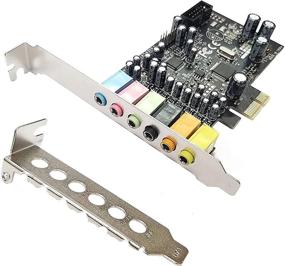 img 2 attached to HinySeno PCI-E 7.1 Channel Sound Card with Optical Coaxial Digital Stereo, 🔊 3D Surround Sound, EAX, A3D - CMI8828 Chipset - Compatible with Windows XP/7/8/10 (32Bit/64Bit)