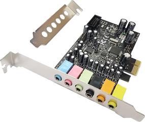 img 1 attached to HinySeno PCI-E 7.1 Channel Sound Card with Optical Coaxial Digital Stereo, 🔊 3D Surround Sound, EAX, A3D - CMI8828 Chipset - Compatible with Windows XP/7/8/10 (32Bit/64Bit)