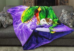 img 1 attached to Dawhud Direct T Rex Fleece Blanket