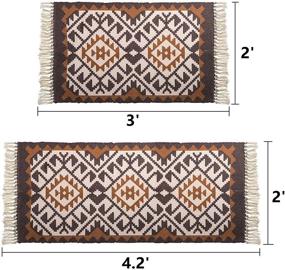 img 3 attached to DEAYOU Bohemian Doormats Moroccan Farmhouse