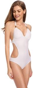 img 2 attached to 👙 Women's Vintage Monokini Swimwear Bathing Suit - Retro Swimsuit for Women