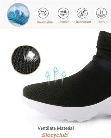 img 1 attached to Slocyclub Walking Sneakers Platform Numeric_8 Women's Shoes for Athletic