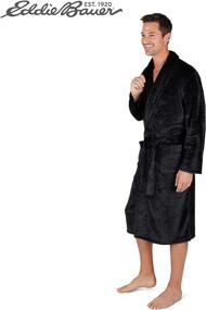 img 3 attached to 🧥 Eddie Bauer Plush Robe Fleece: Ultimate Comfort for Men's Clothing