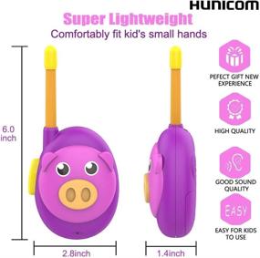img 3 attached to Top-rated HUNICOM Walkie Talkies: A Must-Have for Children's Radios