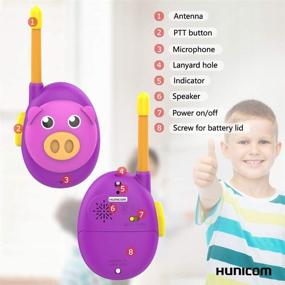 img 2 attached to Top-rated HUNICOM Walkie Talkies: A Must-Have for Children's Radios