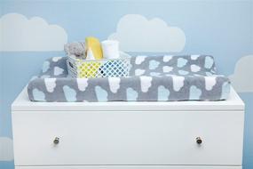 img 3 attached to 🌤️ Happy Little Clouds Changing Table Cover by Little Love NoJo