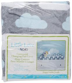 img 4 attached to 🌤️ Happy Little Clouds Changing Table Cover by Little Love NoJo