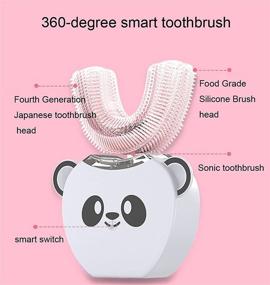 img 1 attached to Умная зубная щетка Smiletech с мультяшным дизайном, водонепроницаемая