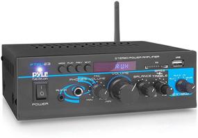 img 4 attached to Pyle PTAU23.5 Mini Power Amplifier System: Dual Channel Home Audio Mixer & Stereo 🎵 Receiver with USB, RCA, AUX Inputs - Ideal for PA, Home Entertainment, and Studio Use