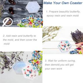 img 2 attached to 🦋 80PCS Vintage Butterfly Scrapbook Stickers: DIY Decoration for Teens - Resin Butterflies for Computer, Kettle, Diary & Daily Planning