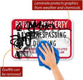 img 2 attached to 🚫 SmartSign Reflective Private Property Trespassing Alert