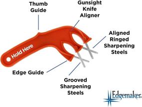 img 3 attached to 🔪 The Edgemaker Pro Knife Sharpener 331 - Optimal for Blade Sharpening & Honing, Long-Lasting, Secure & User-Friendly - Orange