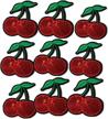 ximkee delicious cherries embroidered appliques logo