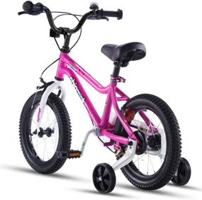 img 2 attached to 🚲 Chipmunk RoyalBaby MK Sports Kids Bike: Perfect for Girls and Boys, Variety of Sizes, Training Wheels and Kickstands Included, in Blue and Pink