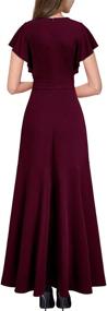 img 3 attached to Miusol Women's Formal Evening Burgundy Dress: Elegant Women's Clothing for Special Occasions