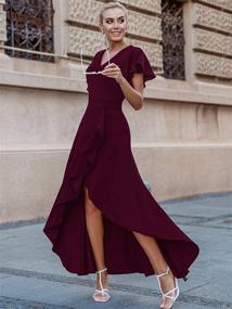 img 2 attached to Miusol Women's Formal Evening Burgundy Dress: Elegant Women's Clothing for Special Occasions