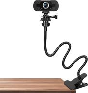 📷 chanone 23 inch webcam stand - flexible desk mount clamp gooseneck stand for streamlining lights logitech webcam c930e, c930, c920, c922x, c922, brio 4k, c925e, c615 logo