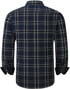 img 3 attached to 👔 Men's Clothing: Regular Sleeve Button-Up Flannel Shirts