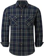 👔 men's clothing: regular sleeve button-up flannel shirts logo