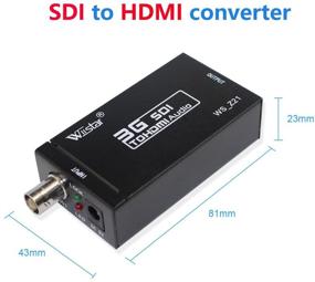 img 2 attached to Wiistar Mini HD 1080P 3G SDI to HDMI Converter - Enhanced Audio Video Adapter Displaying HD-SDI and 3G-SDI Signals on HDMI Screen