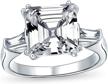 bling jewelry sterling asscher engagement logo
