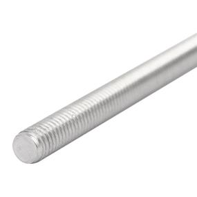 img 2 attached to 💎 5 Pcs of UXCELL M4 x 150mm 304 Stainless Steel Fully Threaded Rod Bar Studs - Silver Tone: High-Quality and Durable