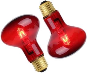 img 4 attached to 🔥 WUHOSTAM 100W Heat Lamp Red Pet Light UVA Spot Lamp for Reptile and Amphibian Use - Lizard Tortoise Spider Snake Chameleon 2 Pack - Infrared Bulb