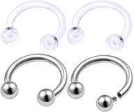 internally threaded bioflex circular piercing logo