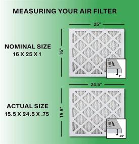 img 3 attached to Pleated Furnace Filters 16X25X1 - Superior Filtration by FilterBuy