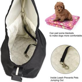 img 1 attached to 🐾 Convenient and Waterproof Small Pet Sling Carrier: Adjustable Hands-Free Shoulder Bag for Dogs and Cats, Ideal for Outdoor Travel