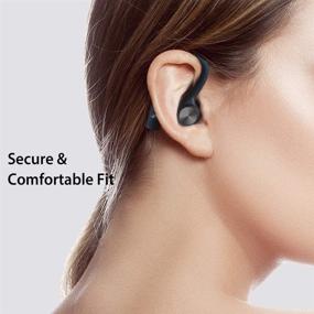 img 3 attached to 🎧 Avantree TW109 Waterproof Bluetooth 5.0 True Wireless Earbuds for Running, Sweatproof In-Ear Headphones with Microphone, Secure Fit Earphones with Ear Hooks for Gym Workout & Outdoor Exercise