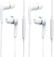 🎧 oem samsung 3.5mm premium sound/stereo earbud headphones for galaxy s6 s6 edge s5 s4 note edge 4 3 2 + remote, mic & cable organizers bundle pack logo