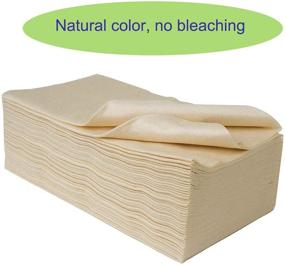 img 2 attached to 300 Count Careboree Unbleached Baby Bamboo Wipes - Versatile Unscented Cotton Tissue for Dry or Wet Use