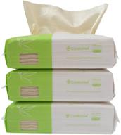 300 count careboree unbleached baby bamboo wipes - versatile unscented cotton tissue for dry or wet use logo