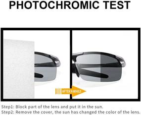 img 3 attached to Enhanced Photochromic Polarized Sunglasses: Ultimate Metalgun Protection
