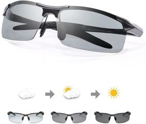 img 4 attached to Enhanced Photochromic Polarized Sunglasses: Ultimate Metalgun Protection