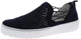 img 2 attached to Jambu Women's Perforated Sneakers for a Casual Look