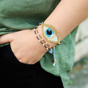 img 1 attached to KELITCH Bracelets Handmade Adjustable Friendship Girls' Jewelry