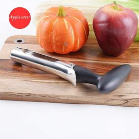 img 1 attached to Premium Food Grade Stainless Steel Apple Corer with Serrated Blade – Perfect Kitchen Tool for Hassle-Free Fruit Core Removal