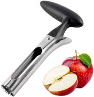 premium food grade stainless steel apple corer with serrated blade – perfect kitchen tool for hassle-free fruit core removal logo