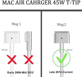 img 3 attached to 💡 45W T-Tip Connector AC Power Adapter Replacement for Mac Book Air Charger - Compatible with 11Inch & 13.3 Inch Display After Mid 2012