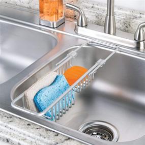 img 2 attached to 🧼 Efficiently Organize Your Sink with iDesign Metro Aluminum Over Sink Organizer Basket