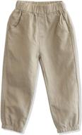 👖 cunyi boys' linen pull-on jogger pants - perfect blend of style and comfort logo