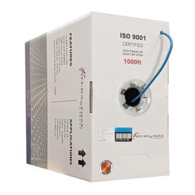 img 4 attached to 🔌 Cat6 Plenum 1000ft Cable (CMP): High-Quality 23AWG UTP Bulk Ethernet Cable with 550MHz Bandwidth, Solid Bare Copper, and 10 Color Options