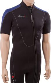 img 1 attached to 🌊 Henderson Thermoprene Big & Tall Front Zipper 3mm Shorty Wetsuit for Men: Ultimate Fit and Performance