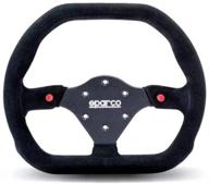 sparco 015p310f2sn suede steering wheel logo