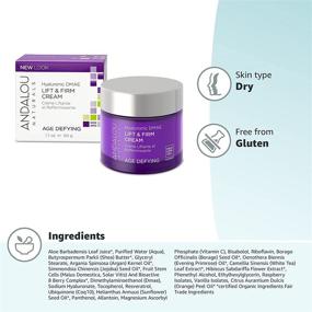 img 2 attached to Andalou Naturals Hyaluronic DMAE Lift Firming Skin Cream, 1.7 Ounce