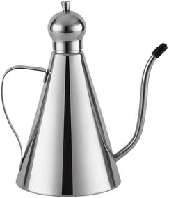 img 4 attached to 🍶 Stainless Steel Olive Oil Dispenser: Leakproof, 350ml Capacity, Kitchen Storage Container